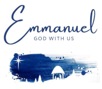 Emmanuel, God with us. Picturing a manager scene.