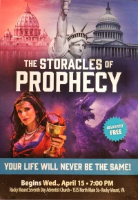 Storacles of Prophecy Seminar April 15, 7:00 p.m.